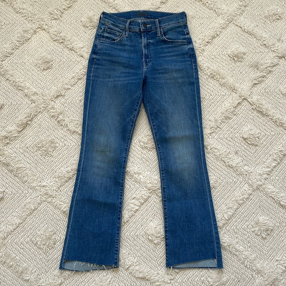 New Mother The Insider Crop Step Fray Jeans - Picture 3 of 8